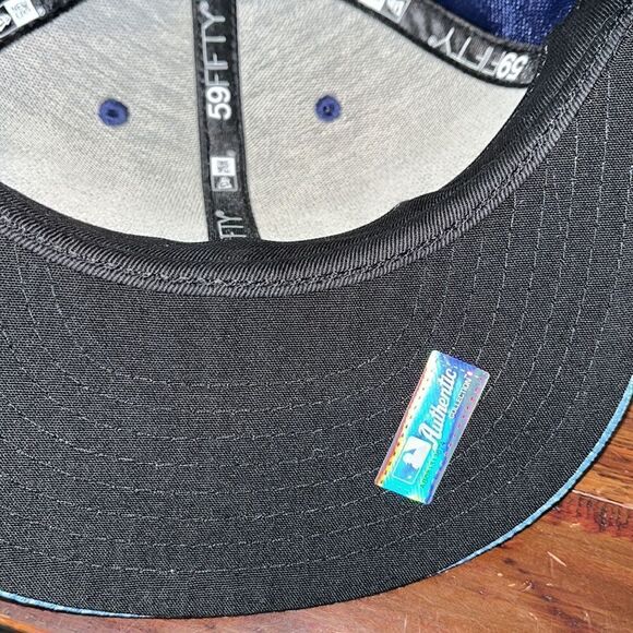 New Era Spring Training Sunburst Tampa Bay Rays Fitted Baseball Cap Low Profile - Picture 5 of 5